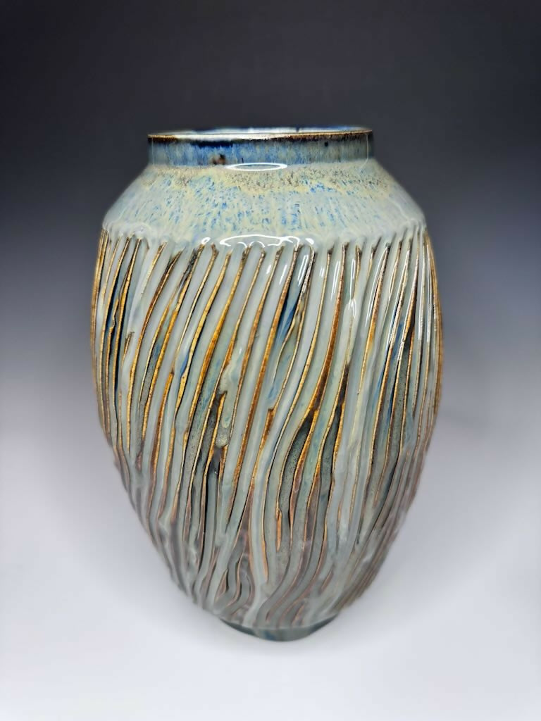 Carved Tall Vase