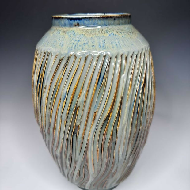 Carved Tall Vase