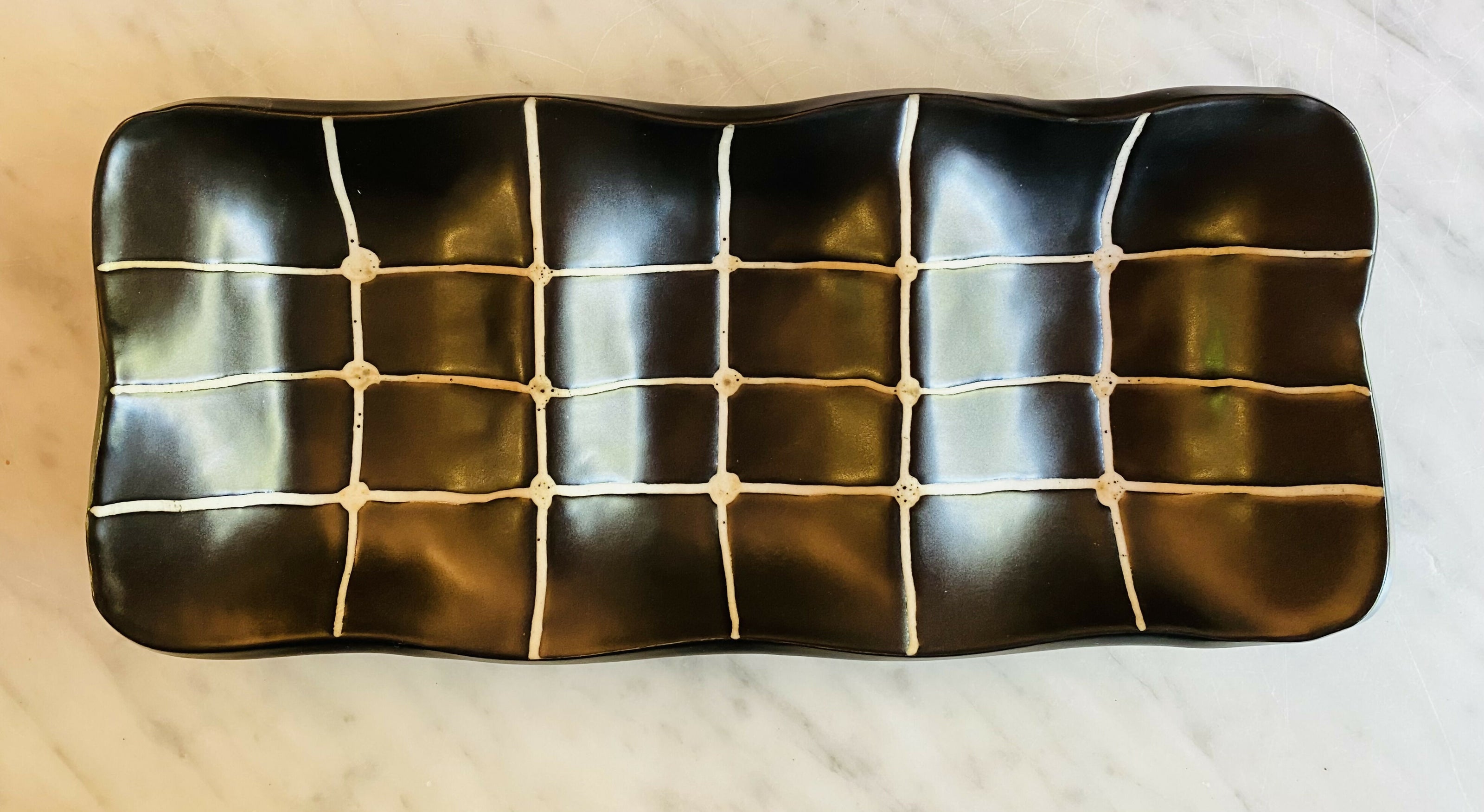 Rectangular 3 section dish
