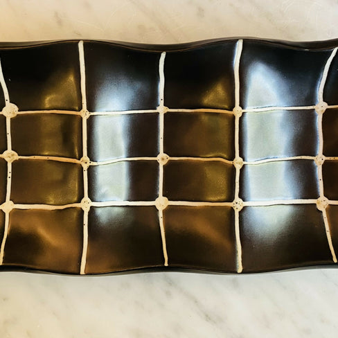 Rectangular 3 section dish