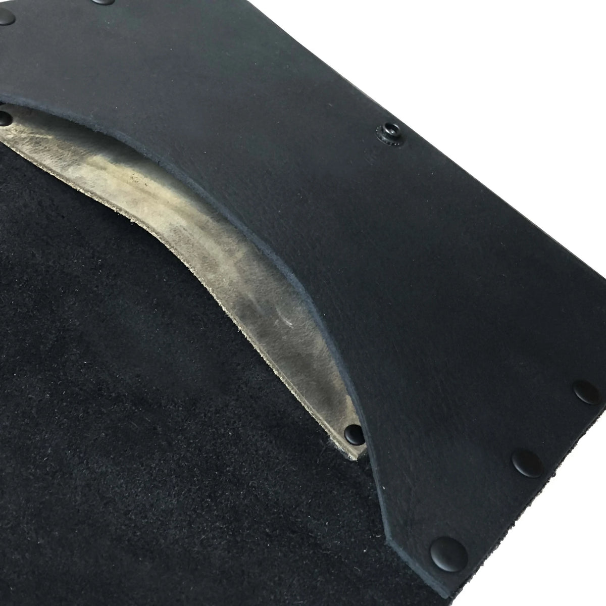 Hand-Riveted Leather Clutch