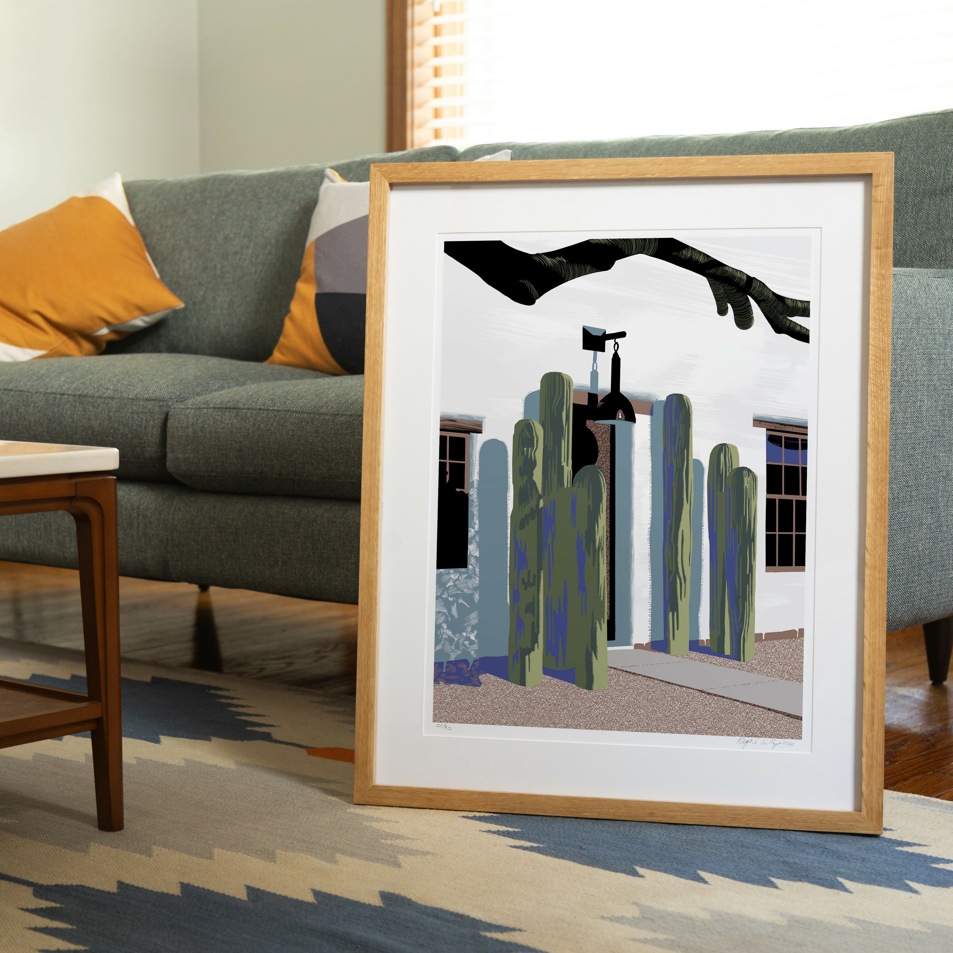 Saguaro Sentinels, Framed