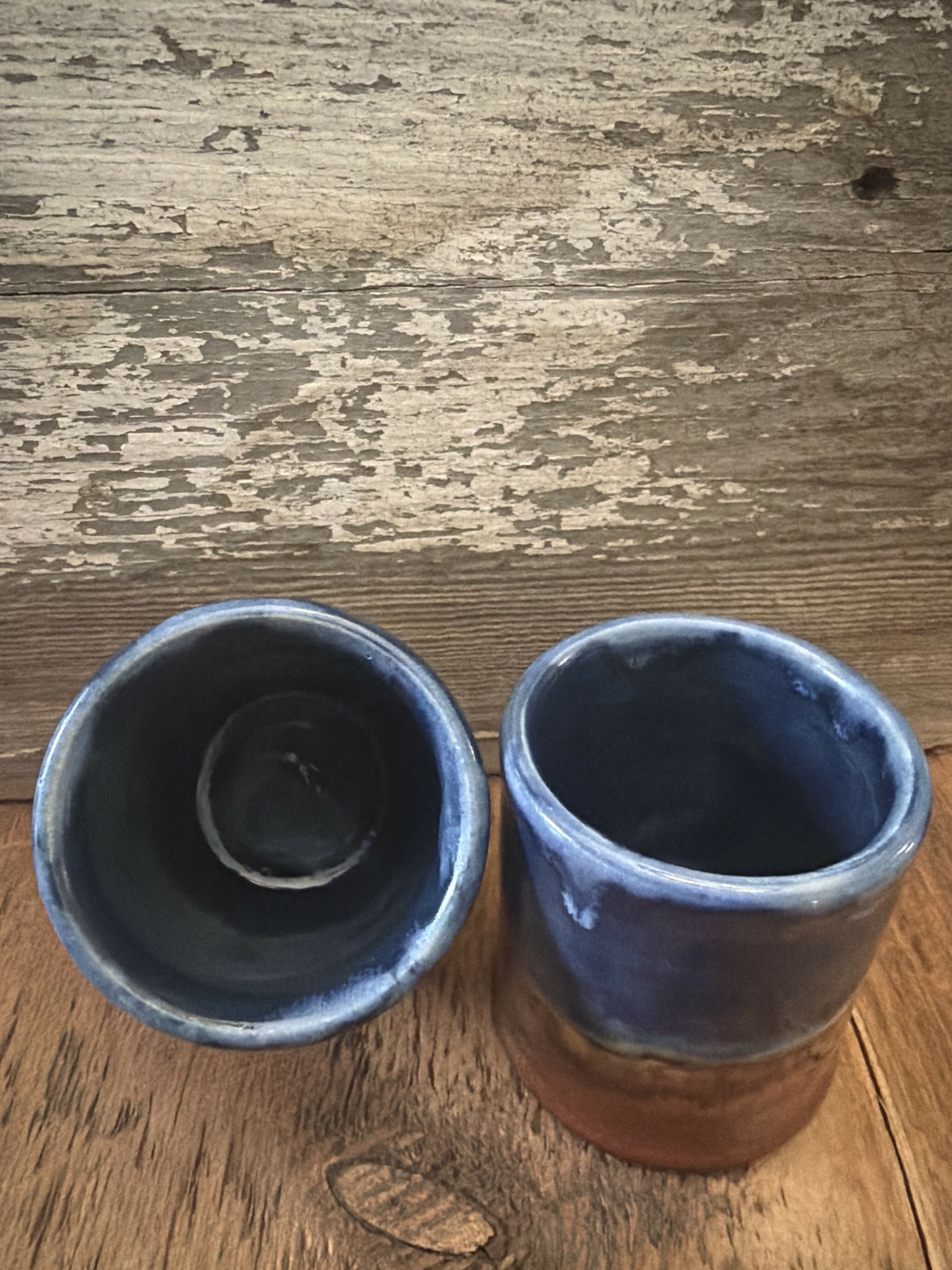 Copper& Blue wine cups