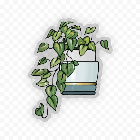2” Art Sticker, Pothos
