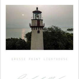 Sweetwater Seas Fine Art Poster - Gross Point Lighthouse Aerial 4