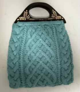 Teal Celtic Weave Handbag