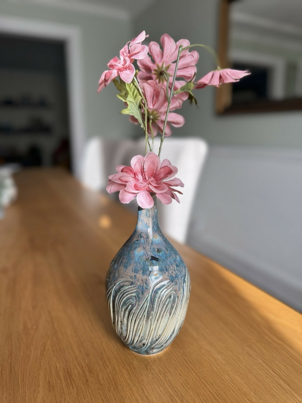 Textured Ceramic Bud Vase