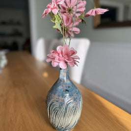 Textured Ceramic Bud Vase