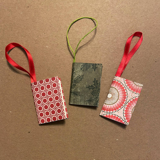 Mini Book Ornaments