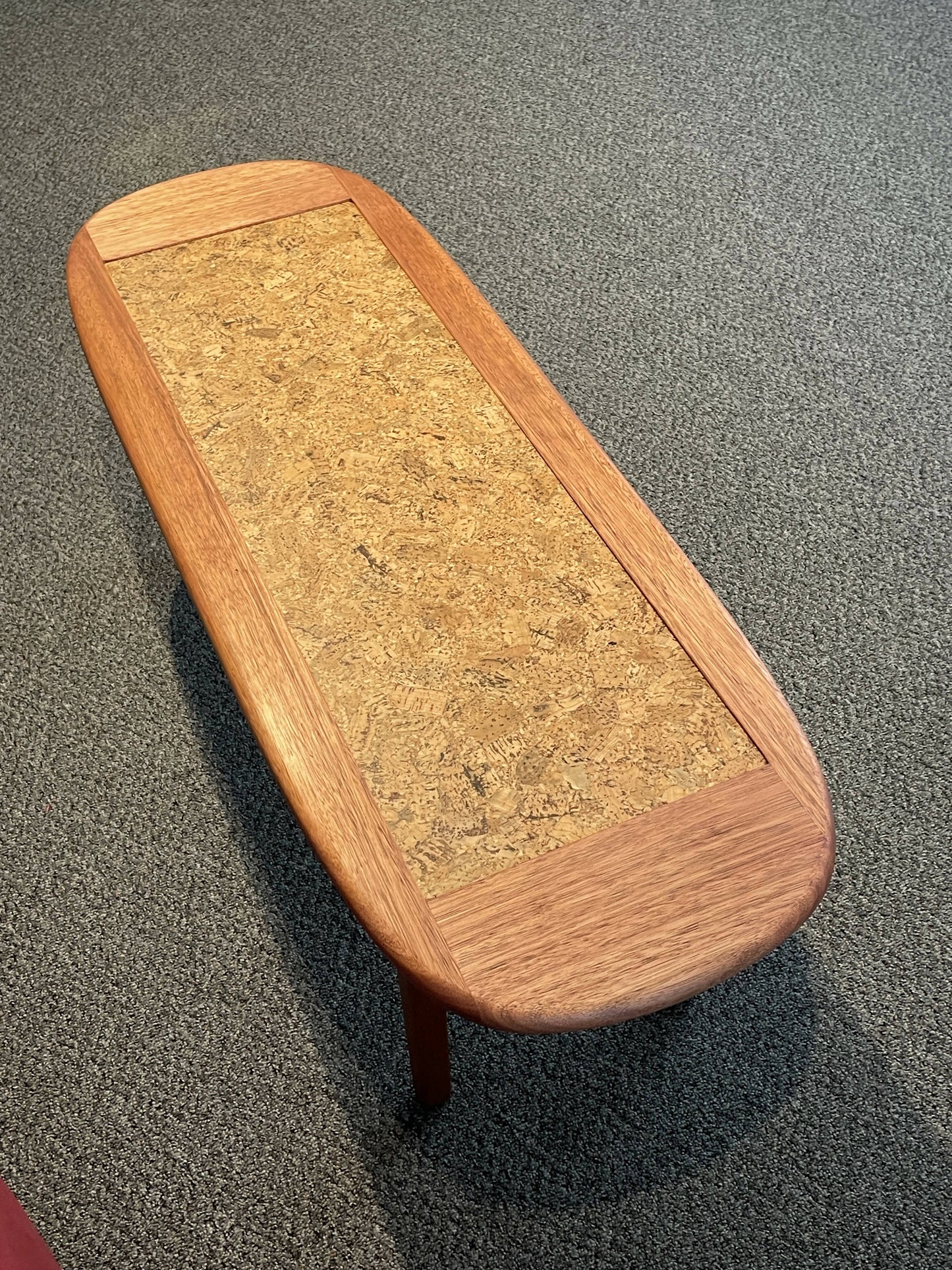 46" Surf Board Coffee Table in Cherry with Cork Top