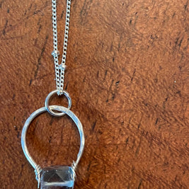 Get lucky -Hand forged Necklace -sterling silver - GLNKS