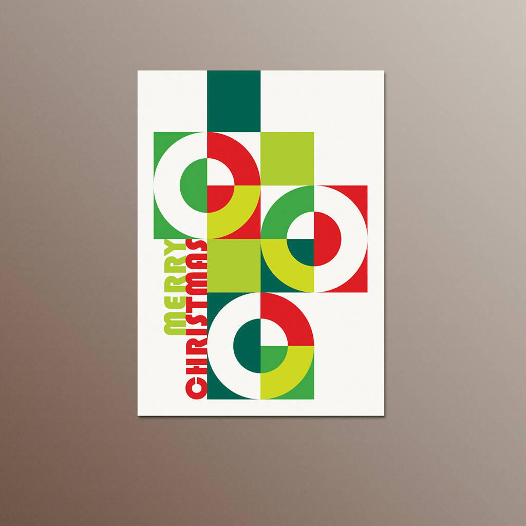 Christmas Cards, Bauhaus Design Style