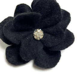 Repurposed Sweater Felted Wool Flower Brooch Pin