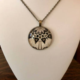 In Balance Glass & Bronze Necklace