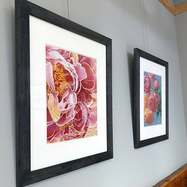 "Seduction" Lustre Print with Linen Texture, Framed