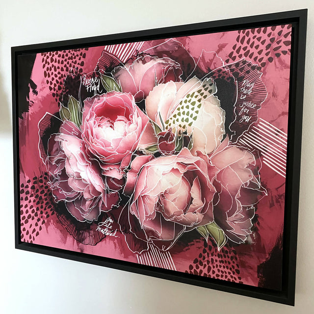 "Unjust" Float Framed Print on Canvas