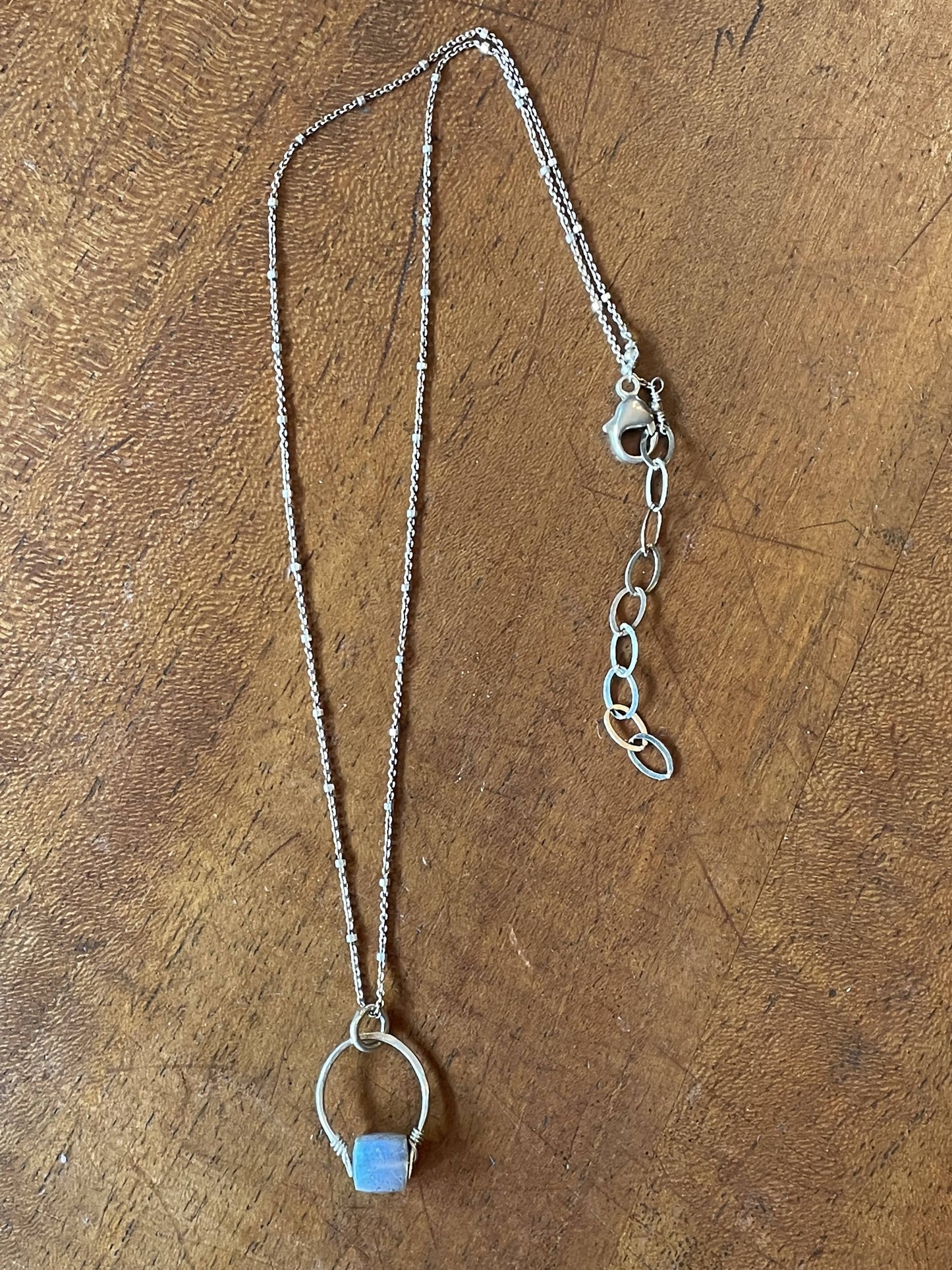 Get lucky -Hand forged Necklace -sterling silver - GLNKS