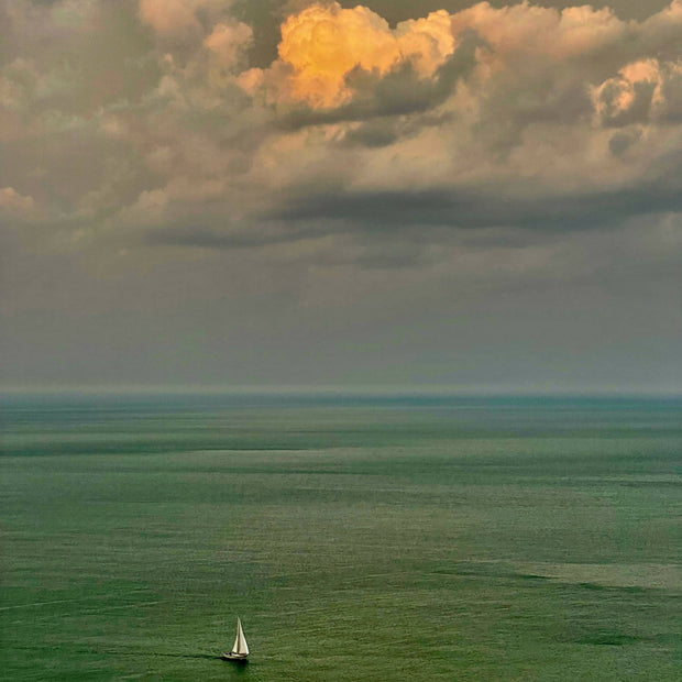 Evening Sail - 20"x30" - Digital Print on Canvas, framed