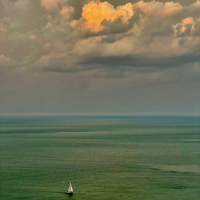 Evening Sail - 20"x30" - Digital Print on Canvas, framed