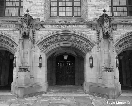 Northwestern University Charles Deering Memorial Library Entrance Fine Art Photograph