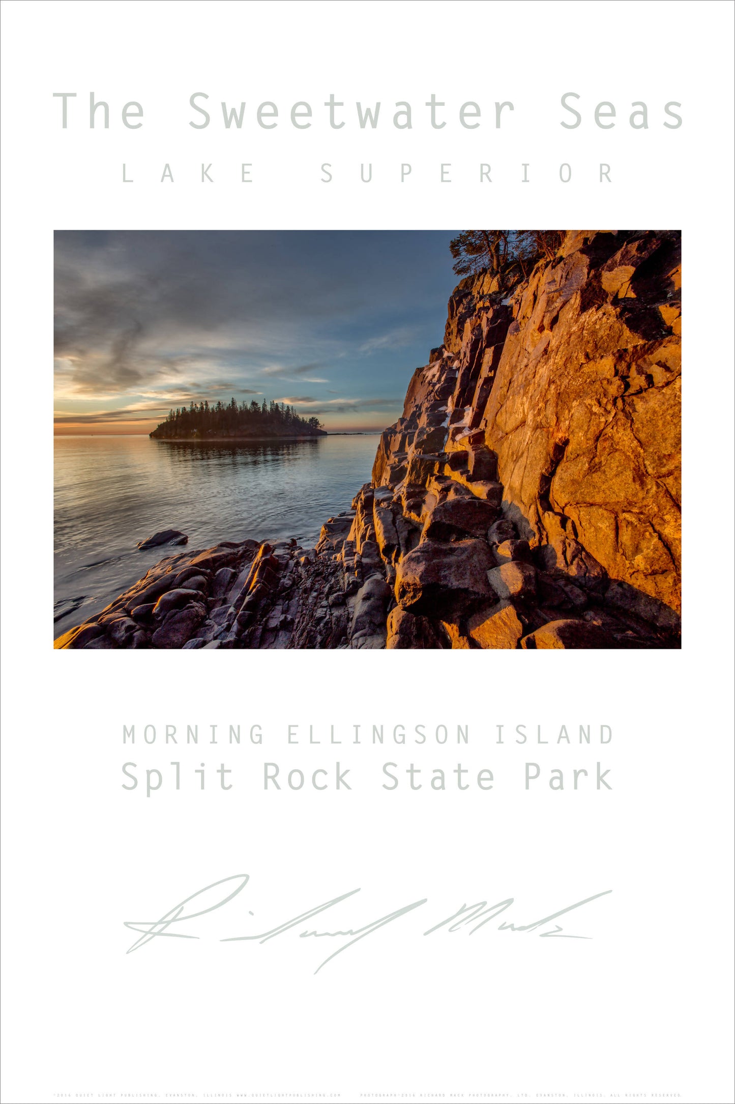 Sweetwater Seas Fine Art Poster - Lake Superior, Morning, Split Rock S.P.