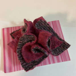 Repurposed Sweater Felted Wool Flower Brooch Pin
