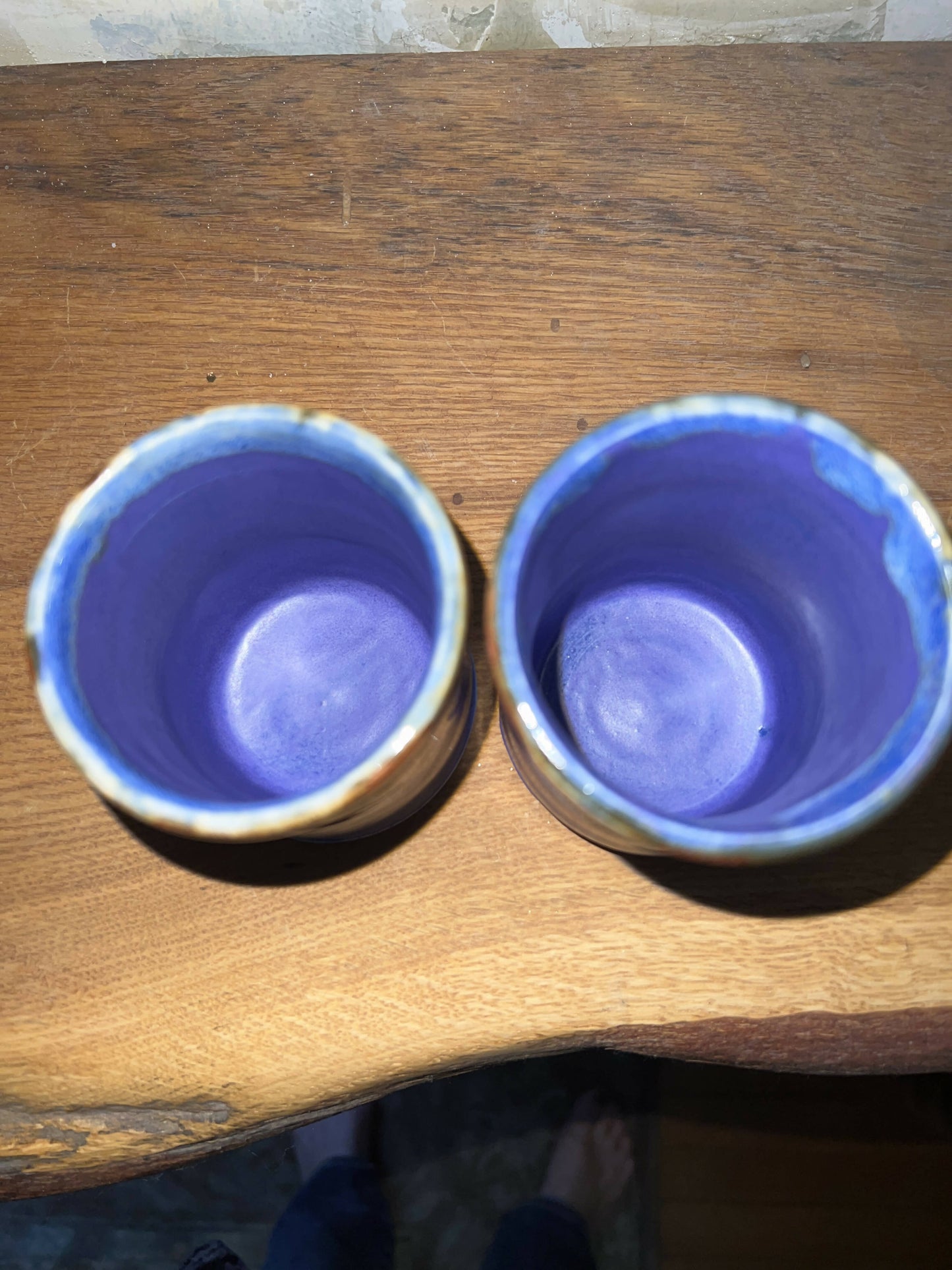 Copper & purple wine cups