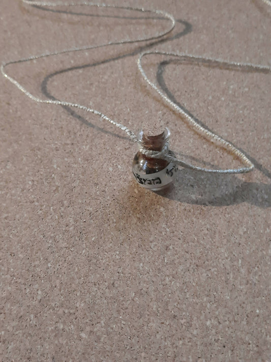 'Letting go of limiting habits' intention meditation necklace