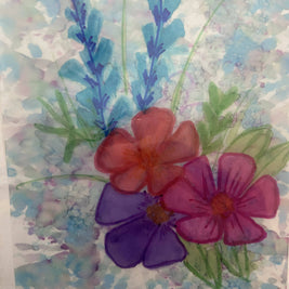 Set of 2 Notecards Assorted Alcohol Ink