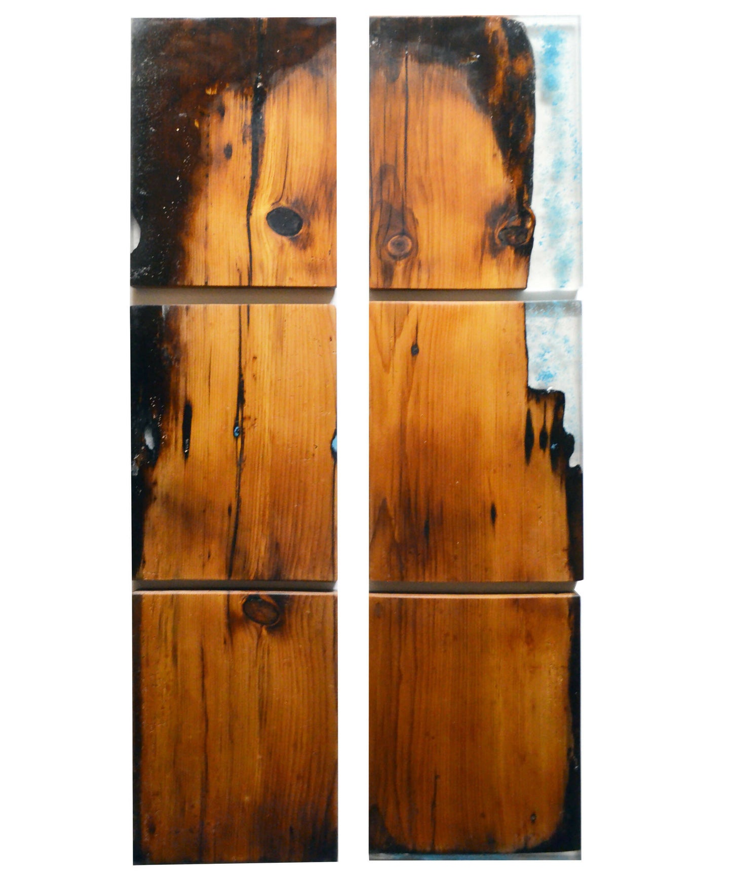 Rustic wood serving board 8x12