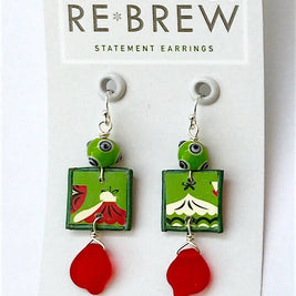 Re*Brew Statement Earrings / Holiday Dangle