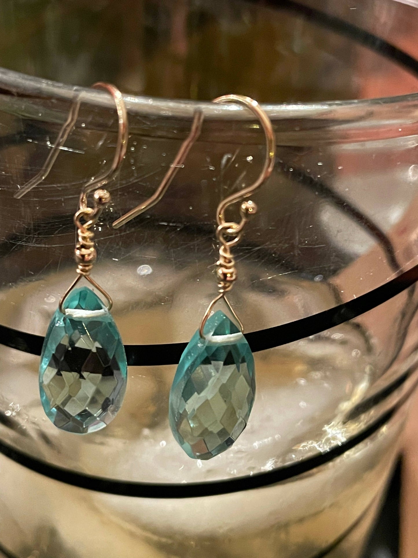 Drops of Goodness - Gemstone Earrings in gold - DOGERG