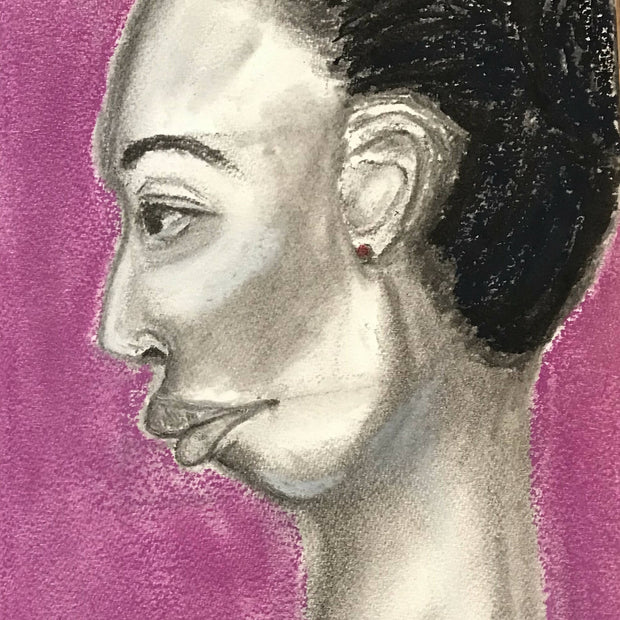 Query I, Print of original pastel painting. Printed with archival ink, on Etching Rag paper.
