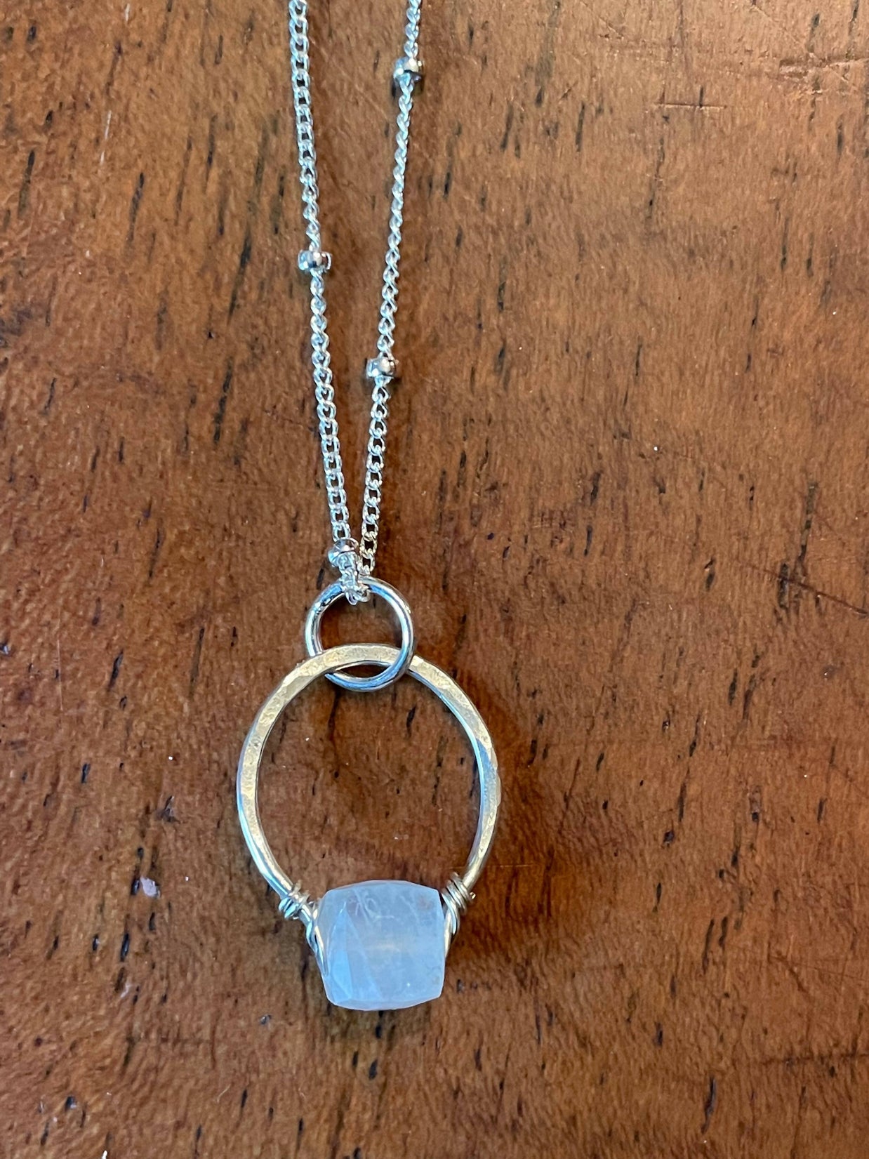 Get lucky -Hand forged Necklace -sterling silver - GLNKS