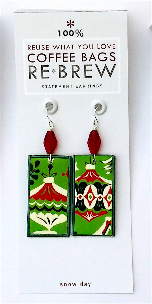 Re*Brew Statement Earrings / Holiday Dangle