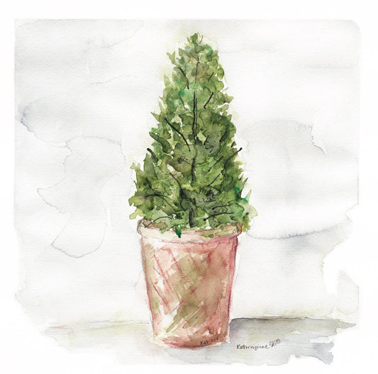 "Topiary Tree Encore" Note Cards by Katherine Orr