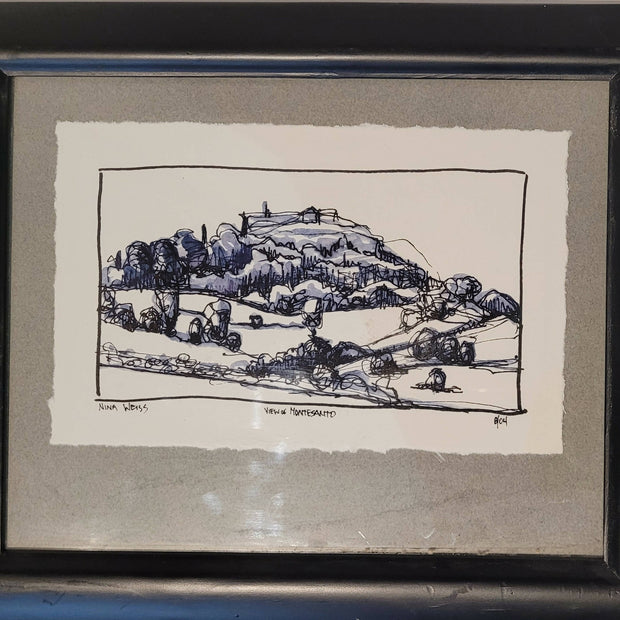 VIEW OF MONTESANTO FRAMED