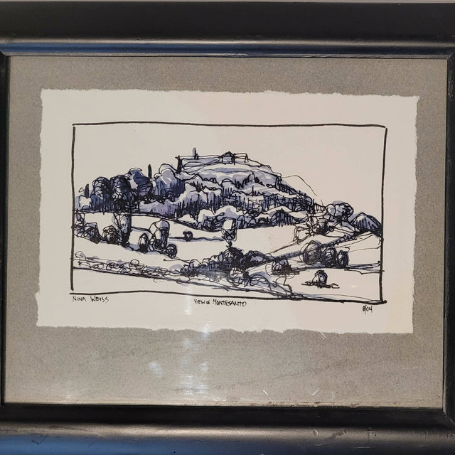 VIEW OF MONTESANTO FRAMED