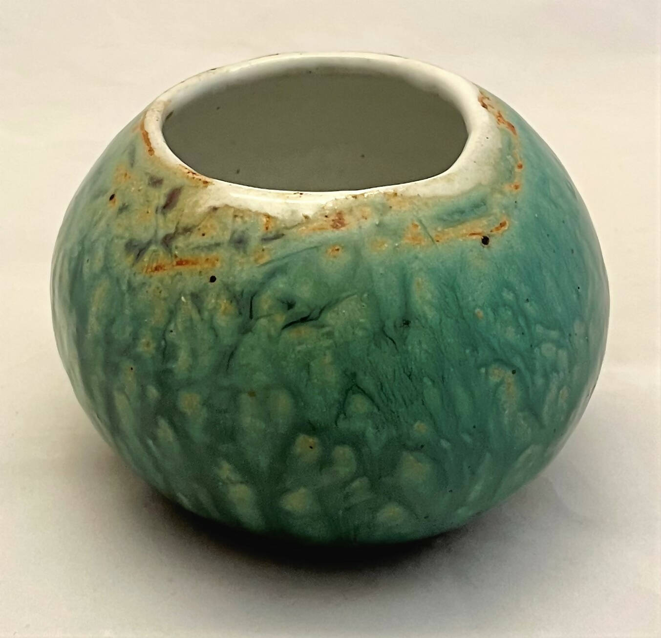 turquoise votive mottled