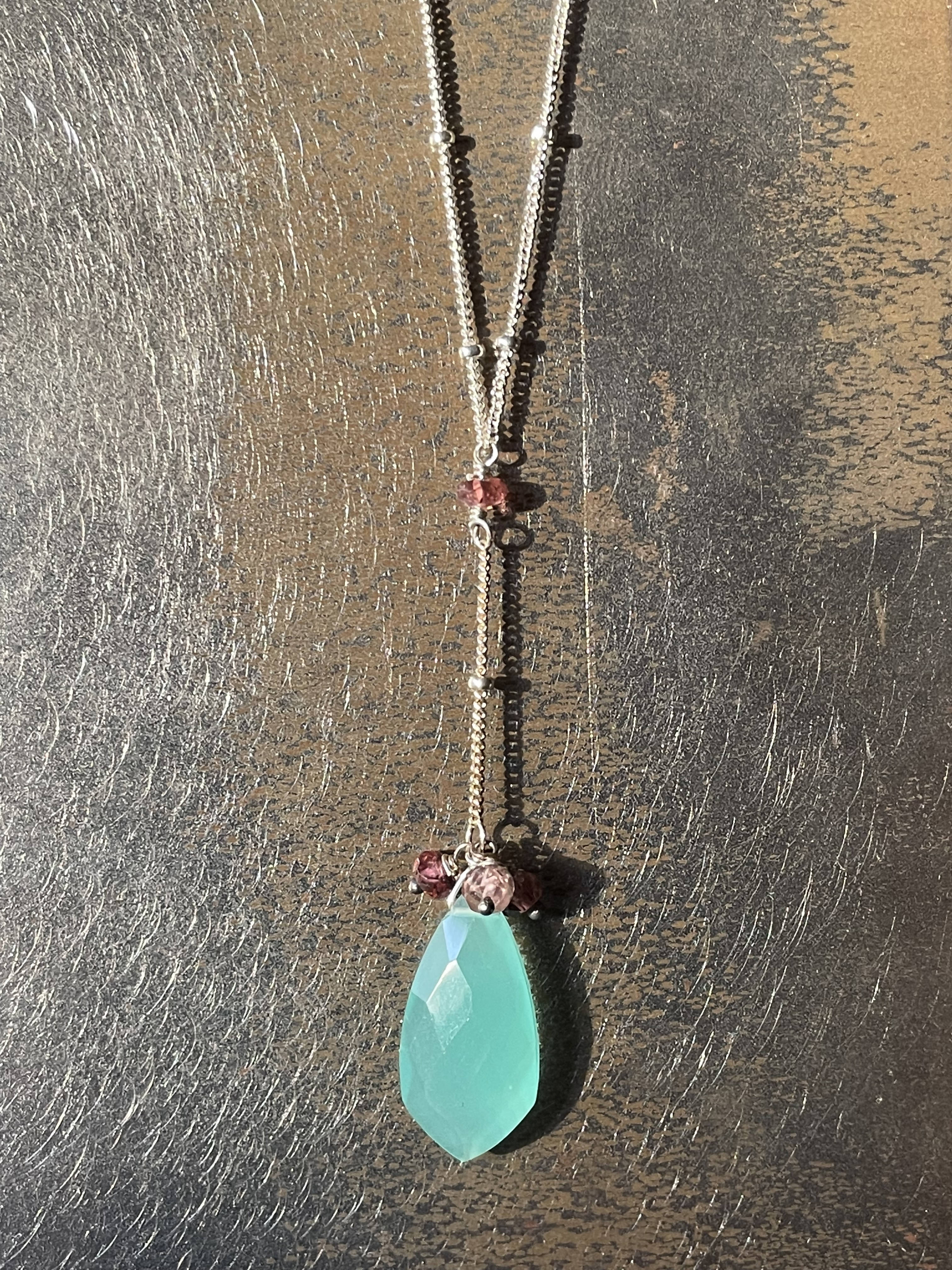 Adorned necklace - silver ADNKS