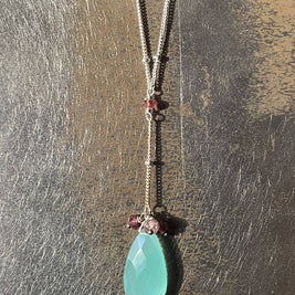 Adorned necklace - silver ADNKS