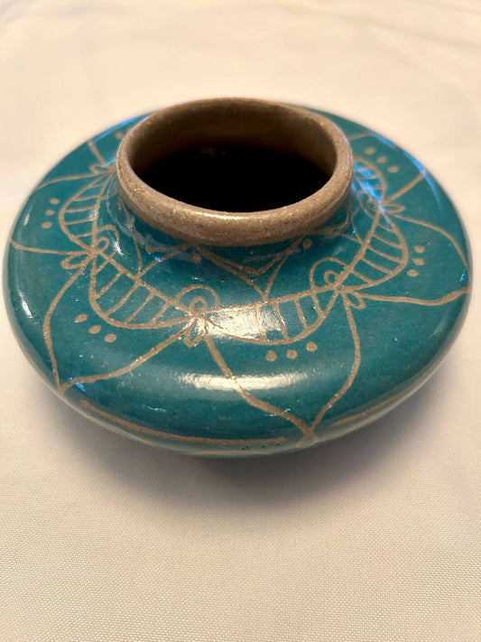 medium turquoise vase