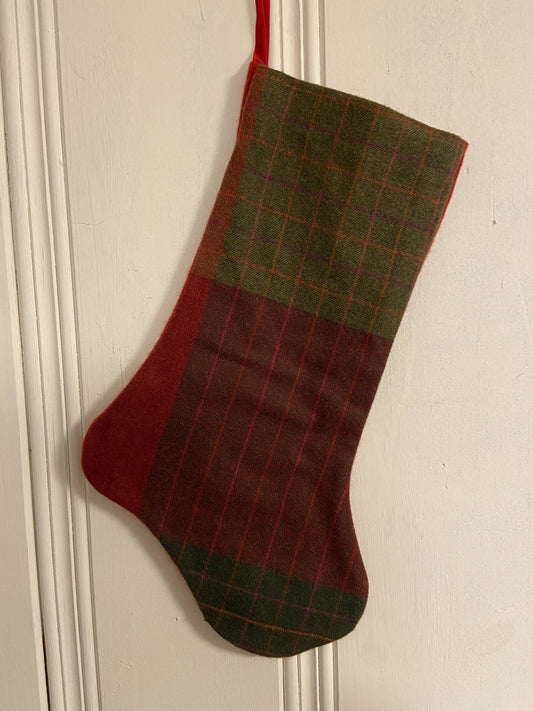 Medium Stocking Boot Repurposed Sweater Felted Wool