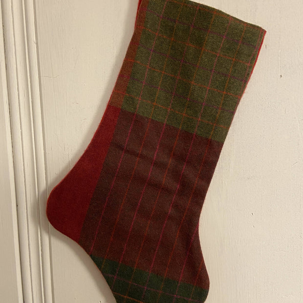 Medium Stocking Boot Repurposed Sweater Felted Wool