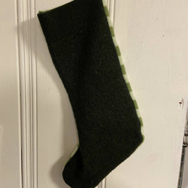Large Stocking Boot Repurposed Sweater Felted Wool