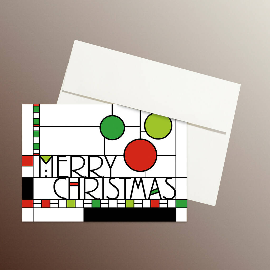 Christmas Cards, Prairie School Design Style