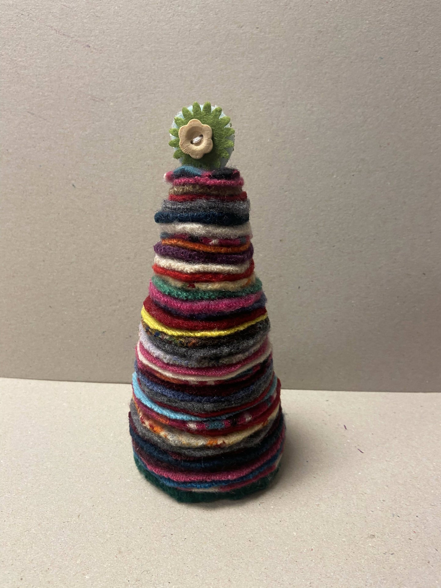 Medium Repurposed Sweater Felted Wool Tree