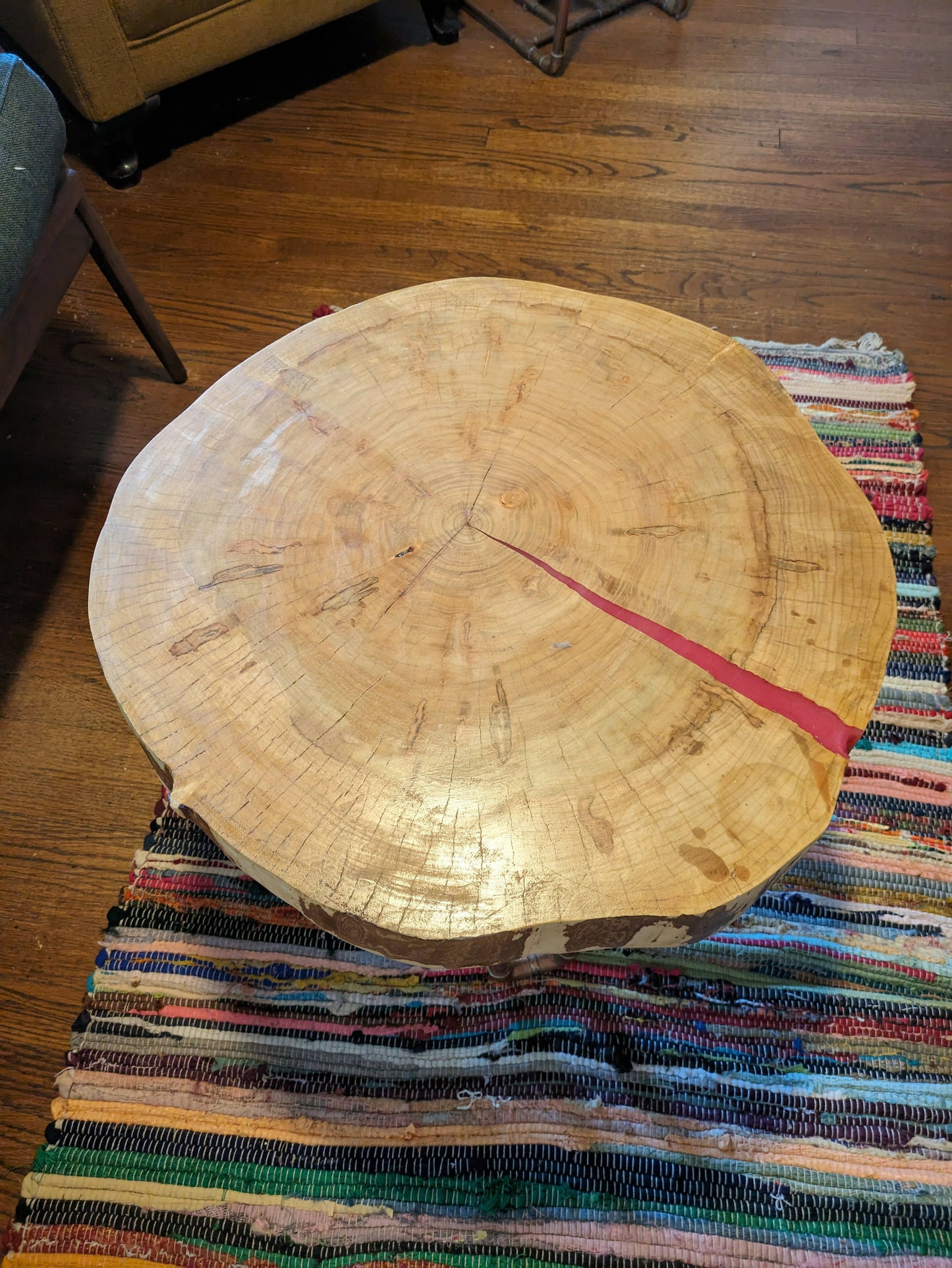 Cherry Cookie & Copper Pipe Coffee Table