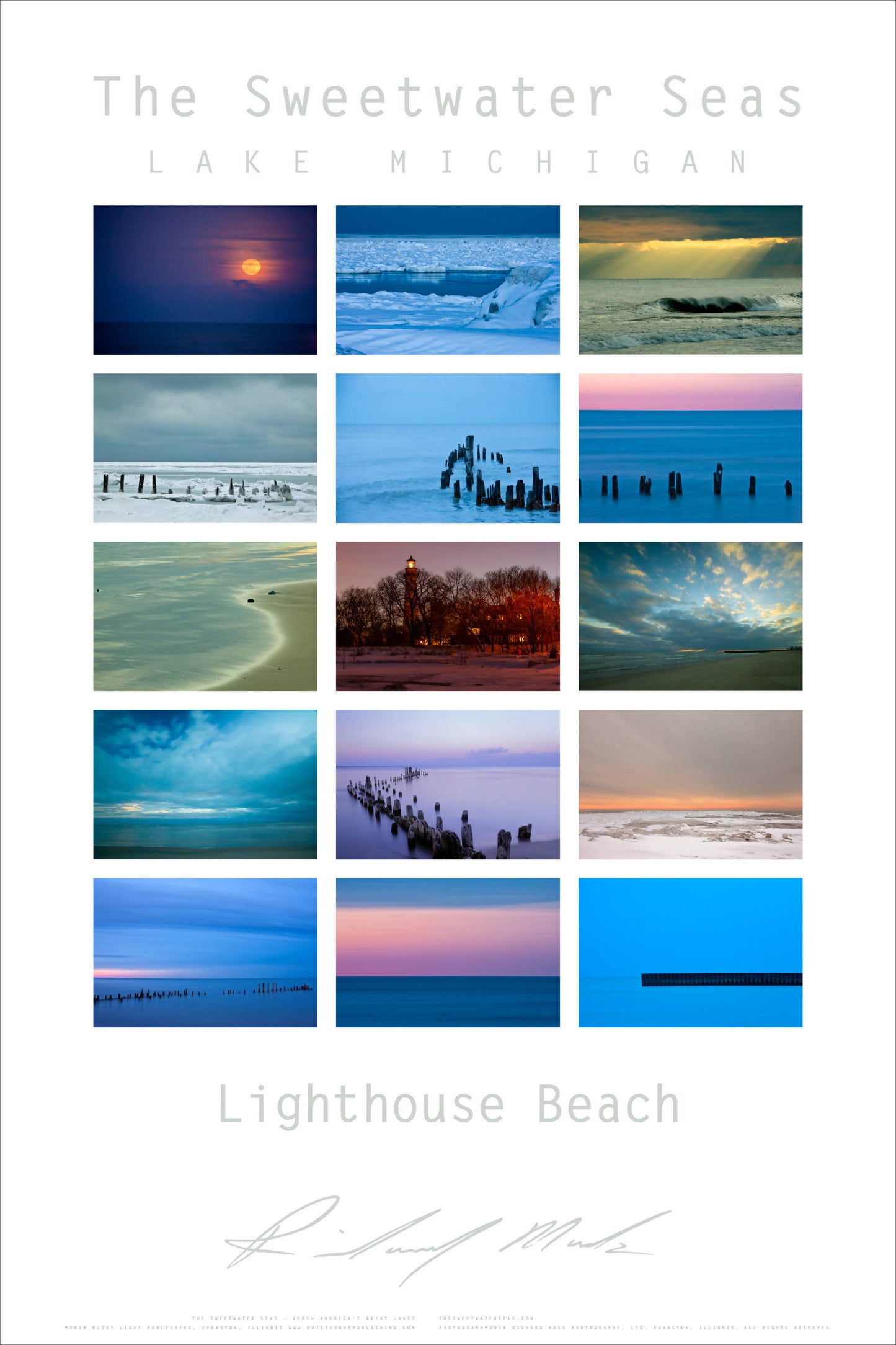 Sweetwater Seas Fine Art Poster - Lighthouse Beach Moods