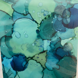 Set of 2 Notecards Assorted Alcohol Ink